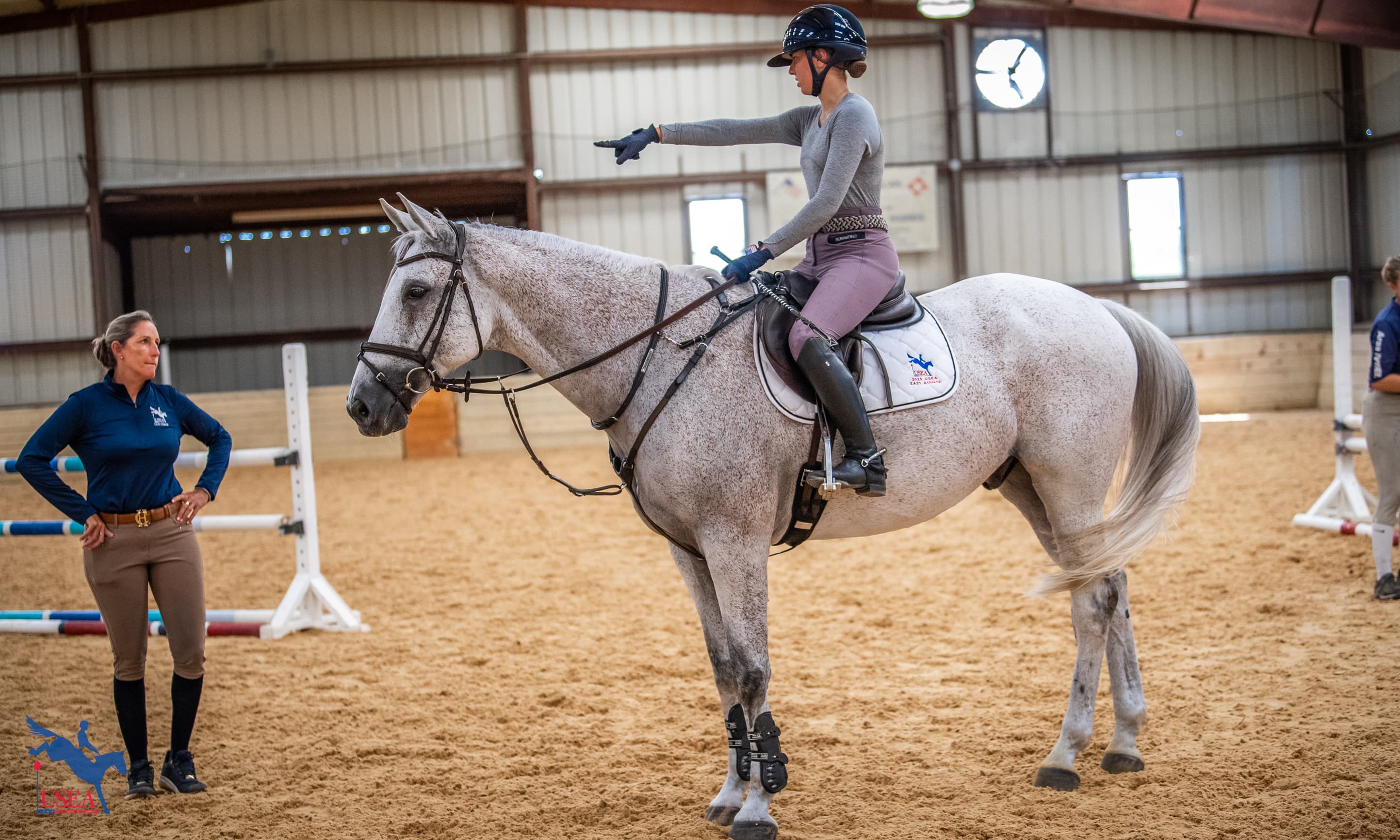 Controlling the Canter on Day 2 of the USEA EA21 East I Clinic