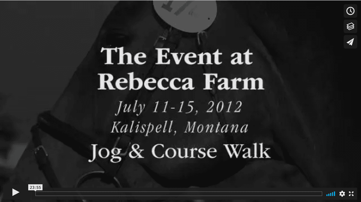 2012 Event at Rebecca Farm: Jog & Course Walk