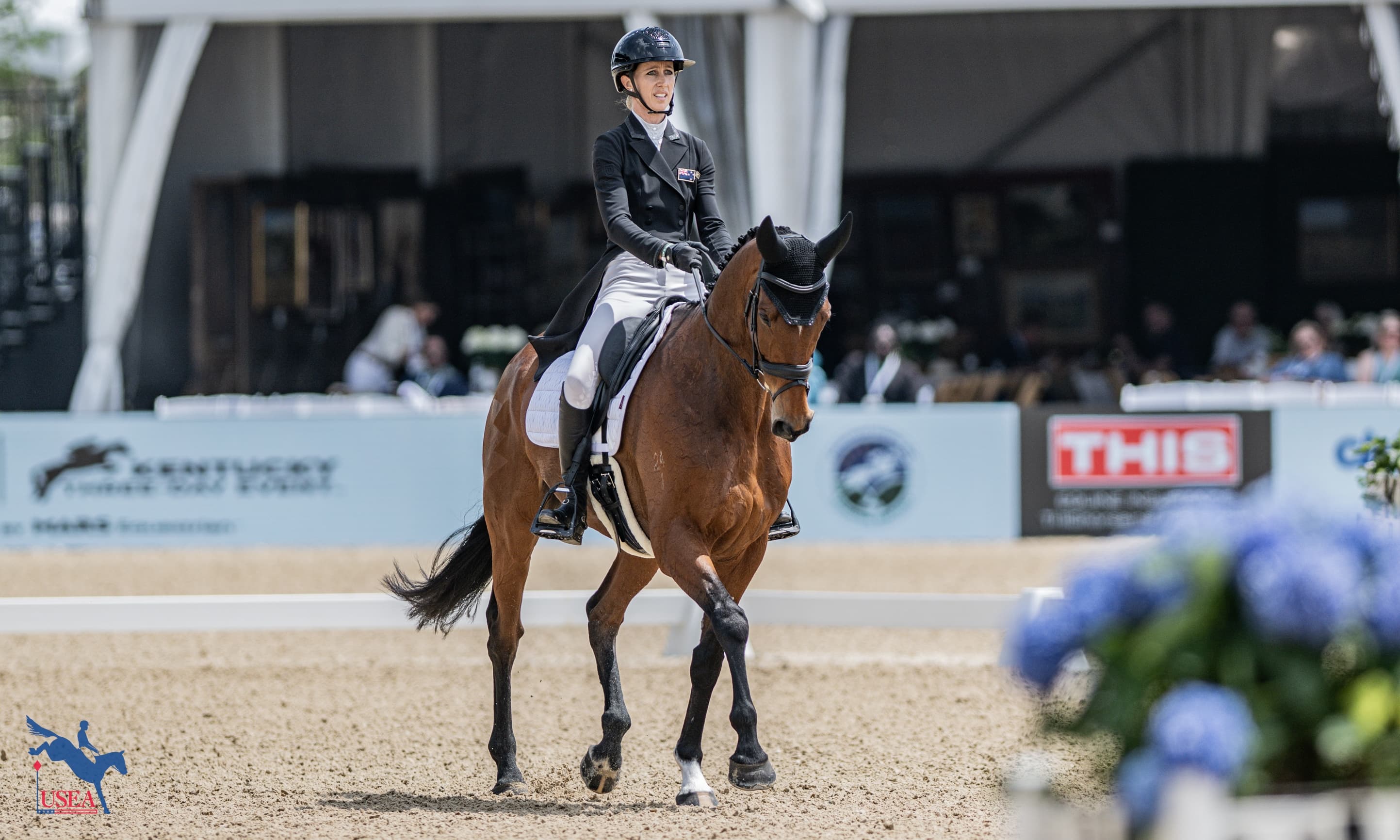 Spencer and Thoroughbred Artist Hold Narrow Lead at Defender Kentucky After Dressage