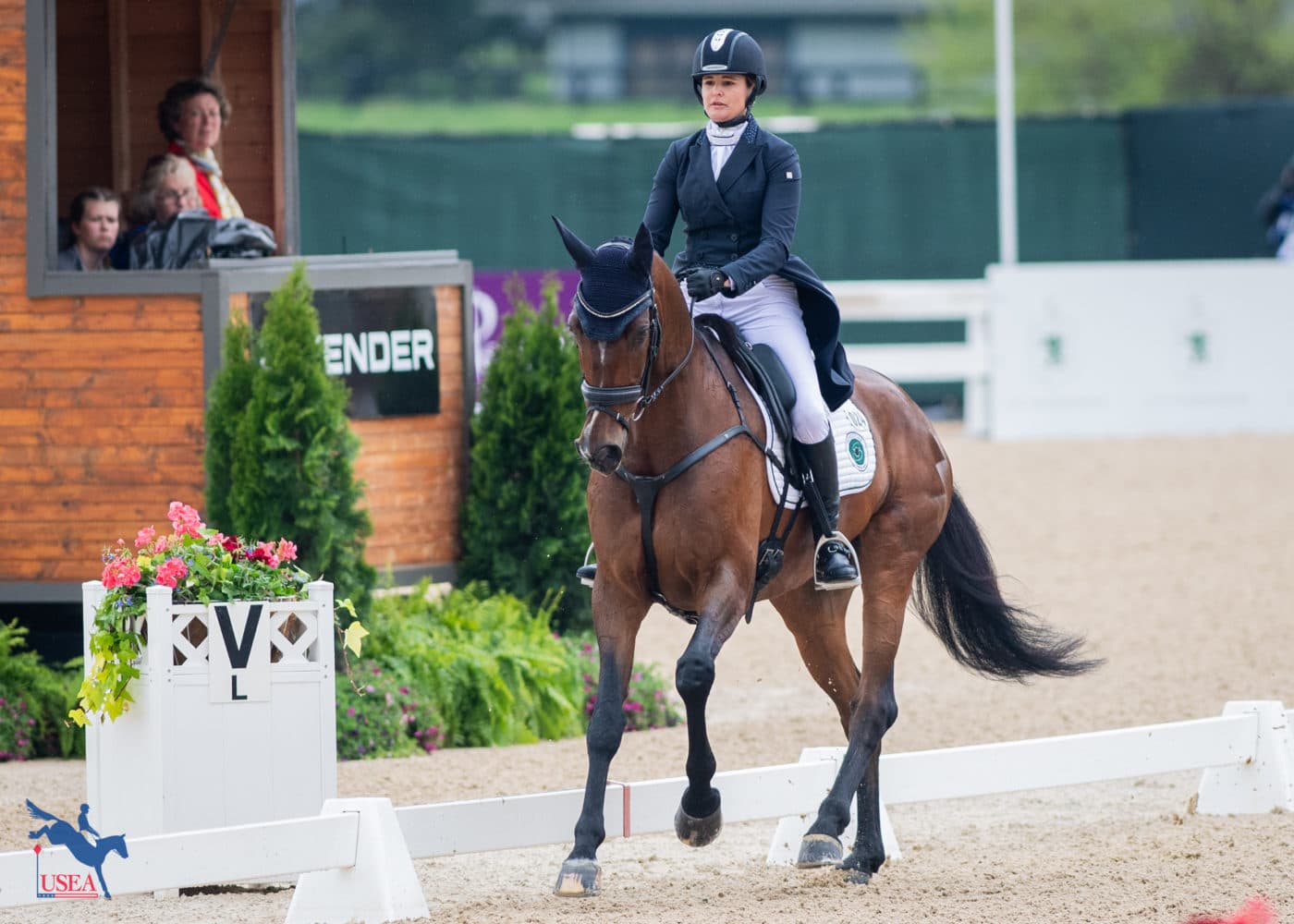 After receiving a score of 38.2, Katherine Coleman remarked that she is looking forward to the next phase with Monbeg Senna. USEA/Lindsay Berreth photo