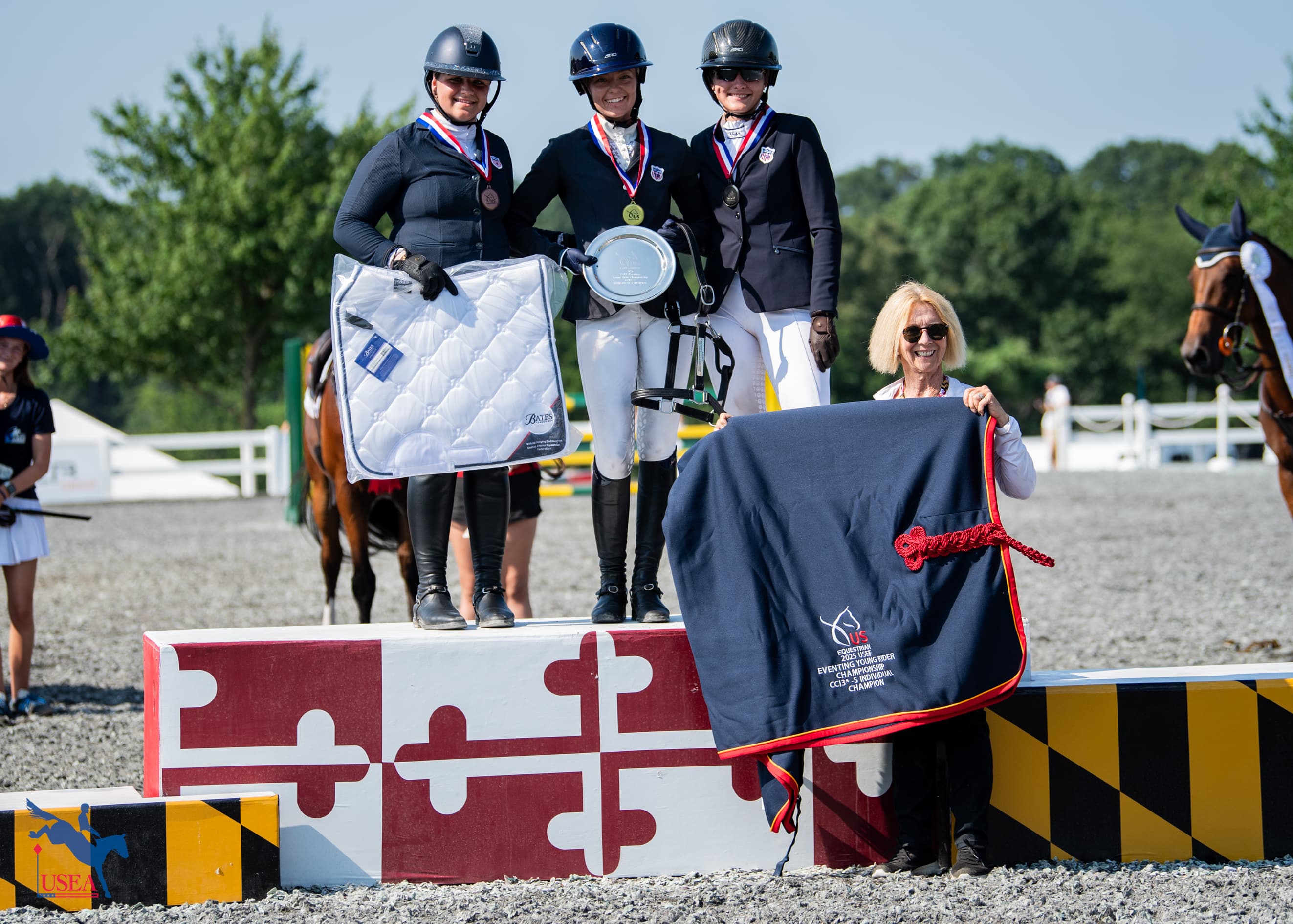 The three-star winners. USEA/Lindsay Berreth photo
