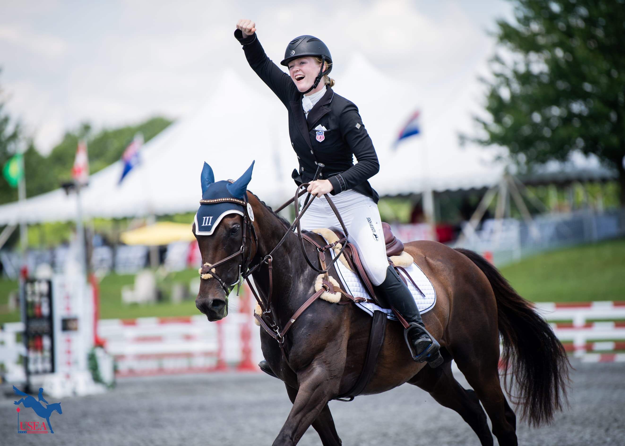 Tessa Geven and Ameristan won individual silver in the CCIYJ1*-S. USEA/Lindsay Berreth photo