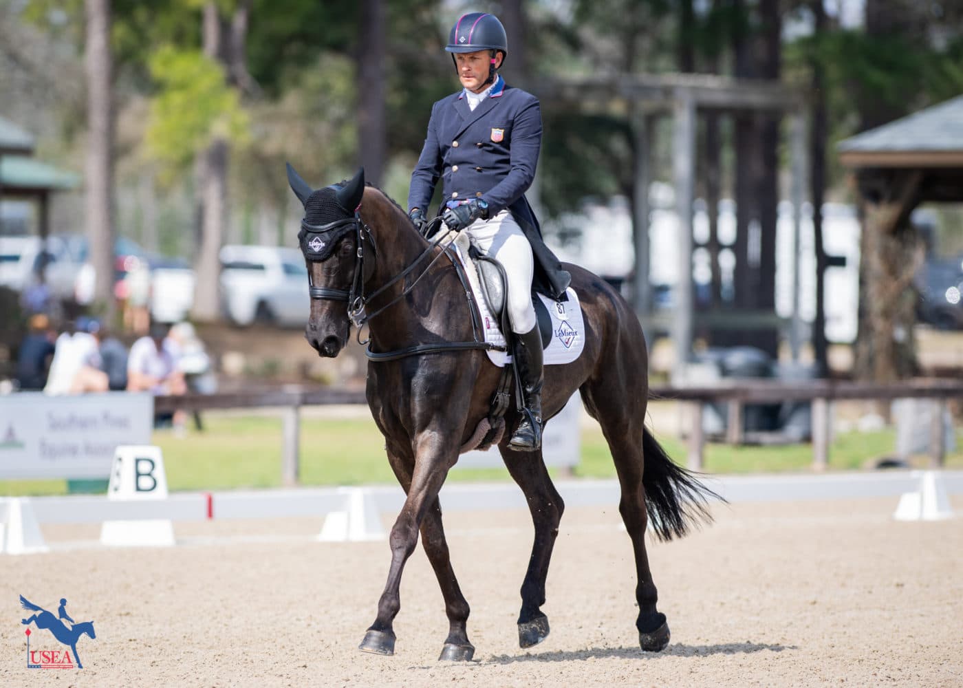 Boyd Martin and Cooley Nutcracker are in eighth place. USEA/Lindsay Berreth photo