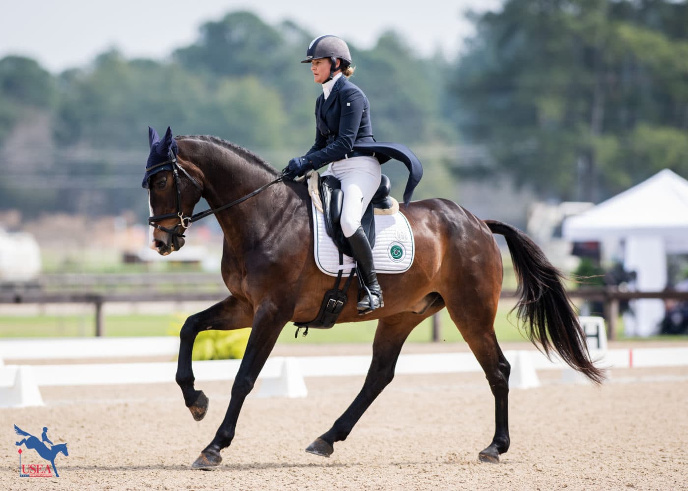 Katherine Coleman and ESI Baltic Breeze slotted into fourth. USEA/Lindsay Berreth photo