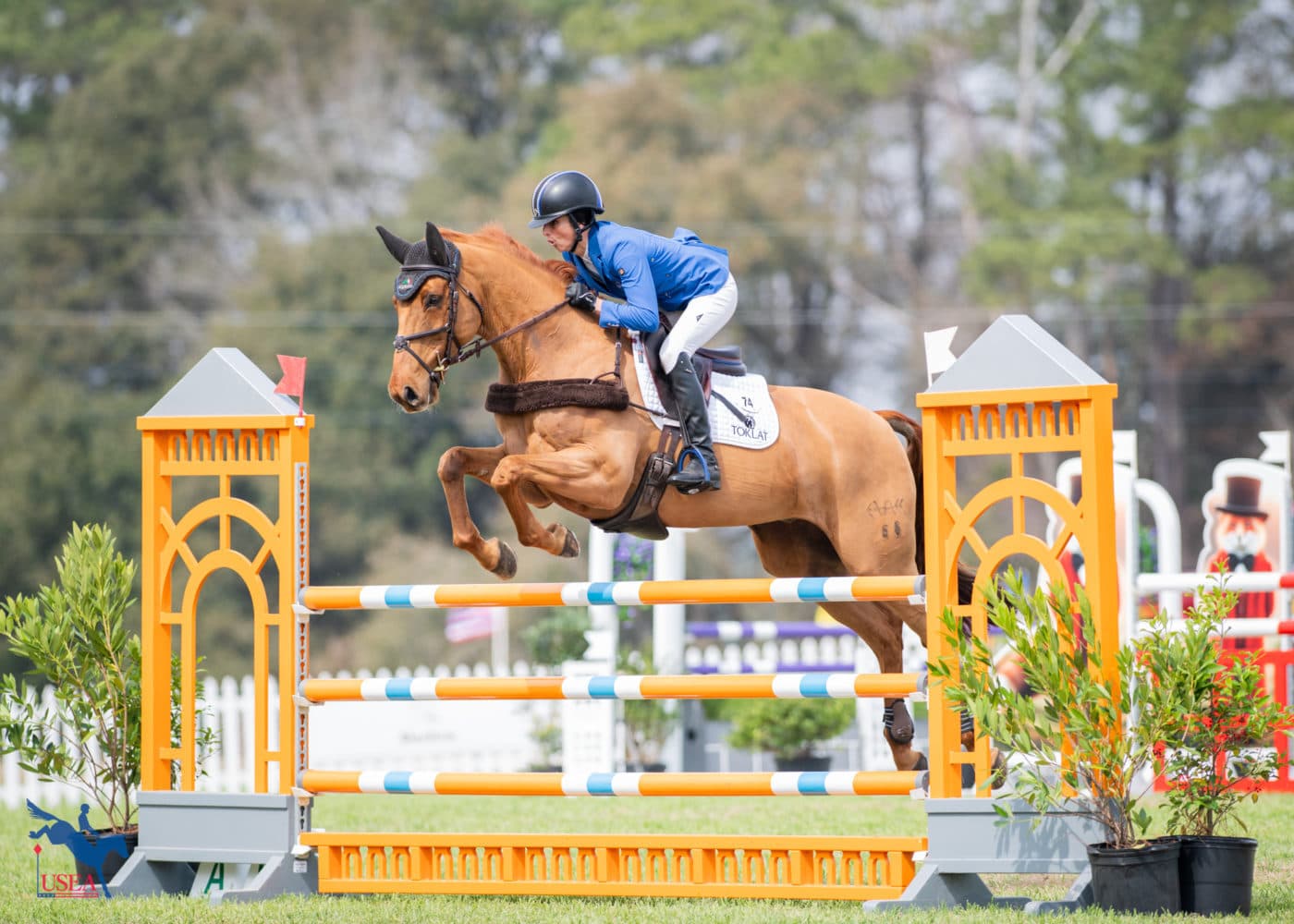 Jennie Brannigan and FE Lifestyle are in second place. USEA/Lindsay Berreth photo