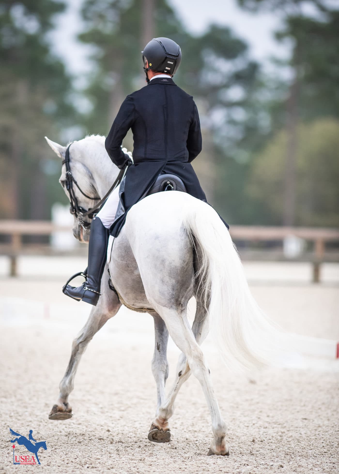 Tim Bourke and Monbeg Libertine danced in the CCI4*-S dressage ring. USEA/Lindsay Berreth photo