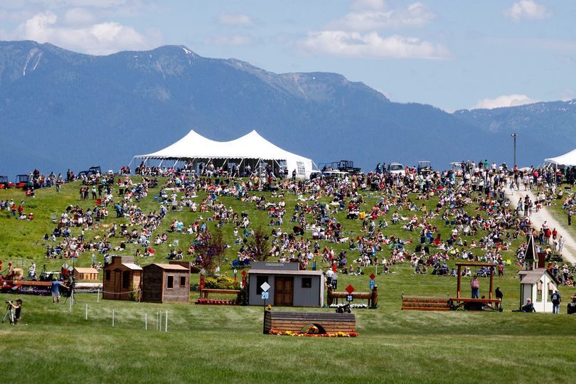 Montana Mountains serving as the backdrop for the cross-country course atRebecca Farm. Photo courtesy of Rebecca Farm