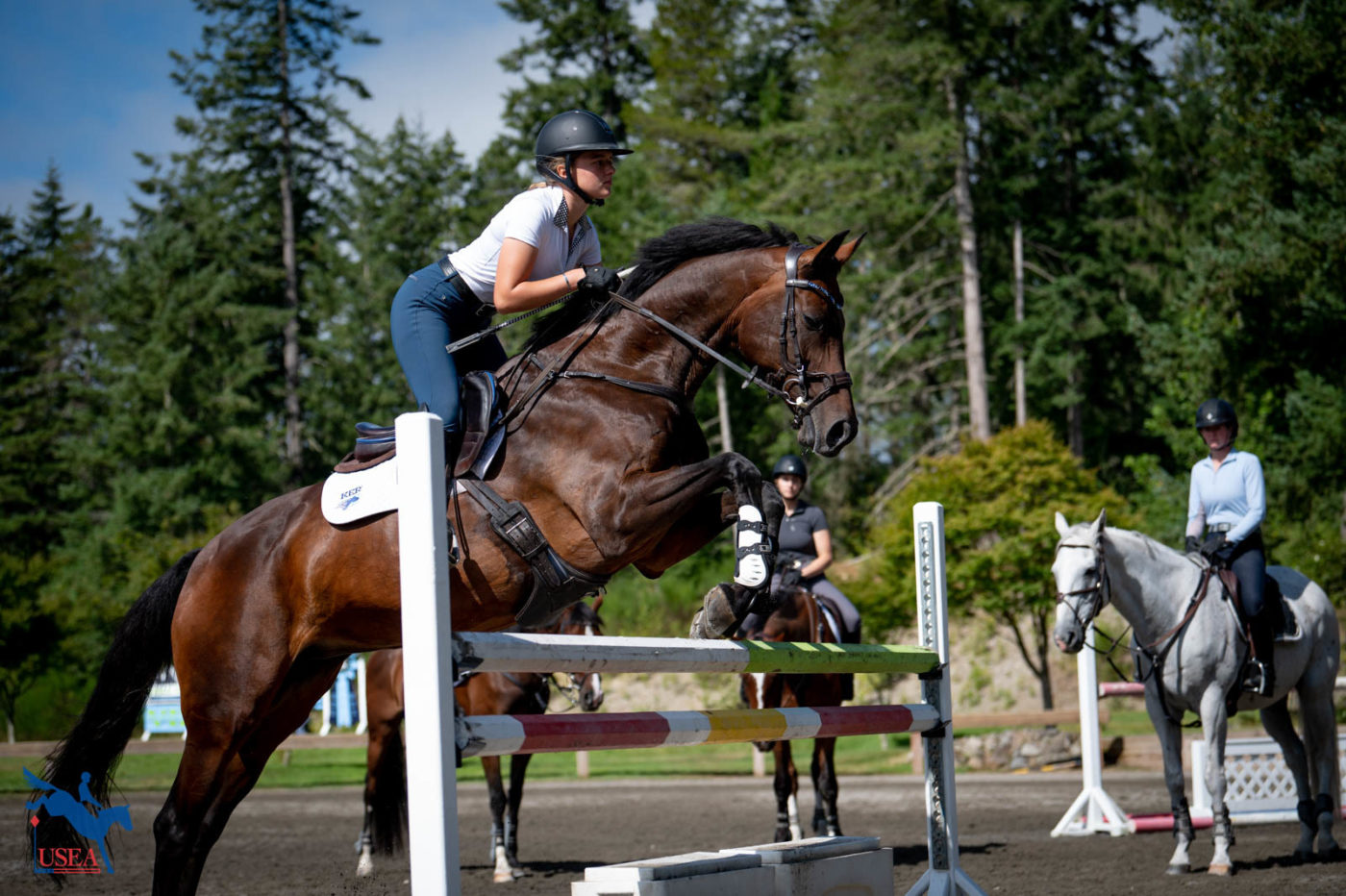 Watching and learning from the sidelines. USEA/ Olivia Airhart Photo