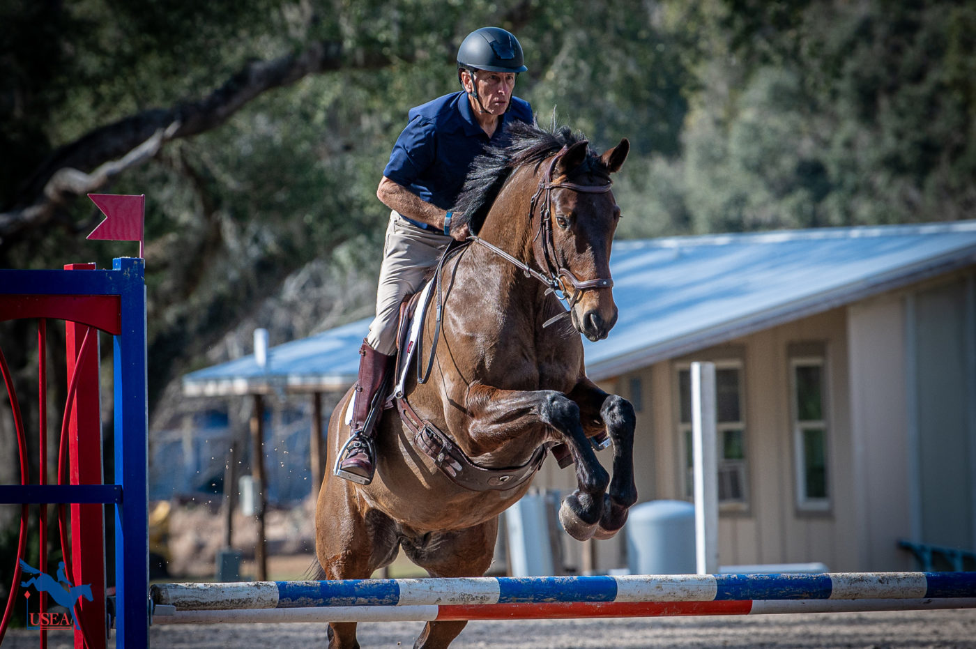 Bill Barclay, Training level Demonstration rider for show jumping. USEA/ Meagan DeLisle photo