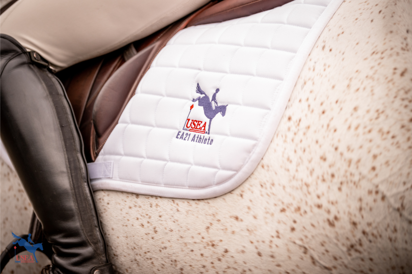 Each EA21 participant received a custom embroidered saddle pad and swag from USEA sponsors. USEA/Cortney Drake photo
