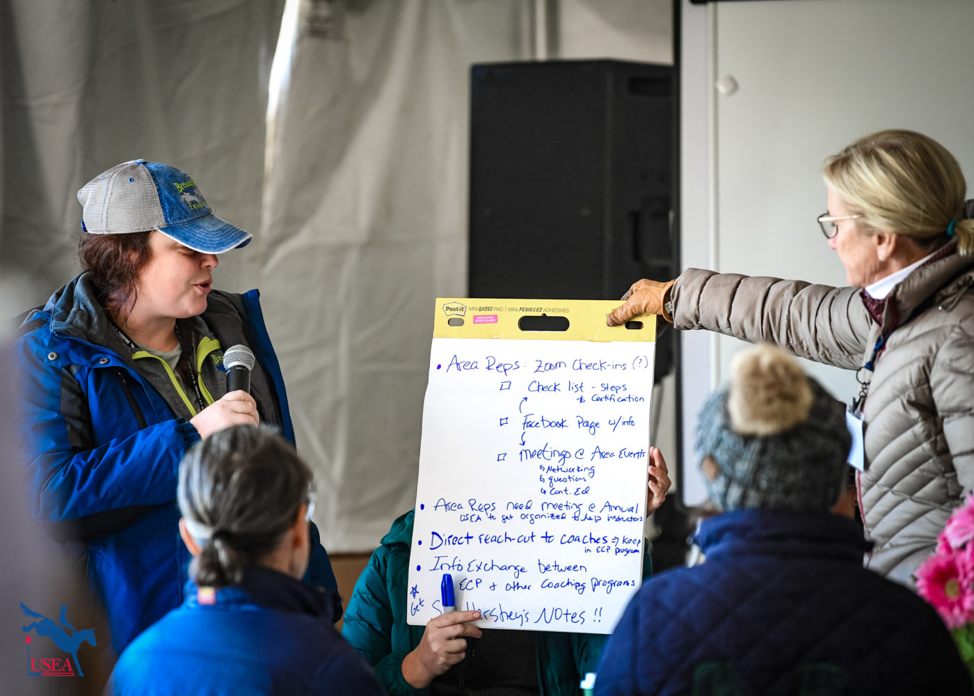 Participants broke into groups to brainstorm ideas. USEA/Lindsay Berreth photo