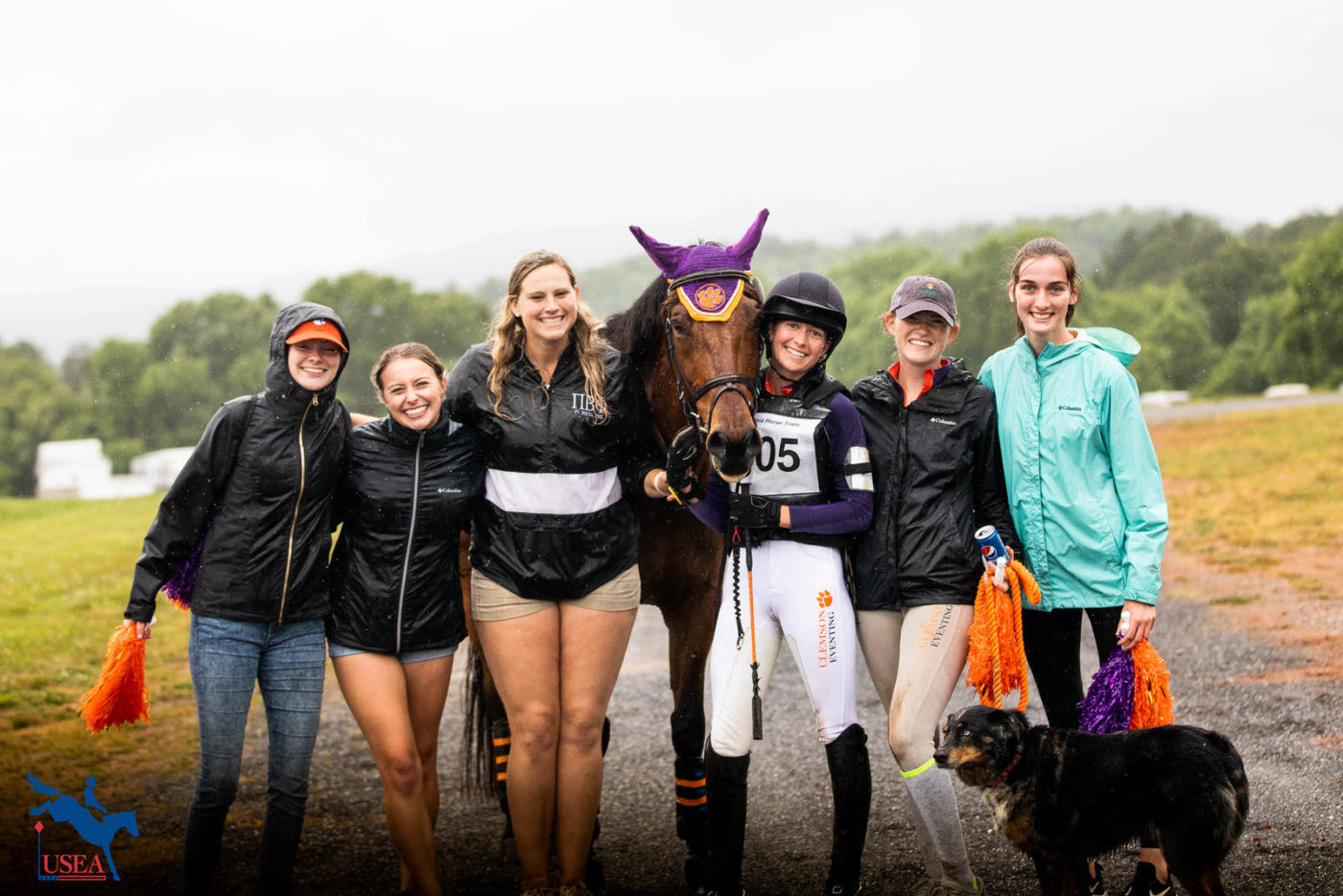Clemson came out in top form to cheer their teammates on. USEA/Kim Beaudoin photo