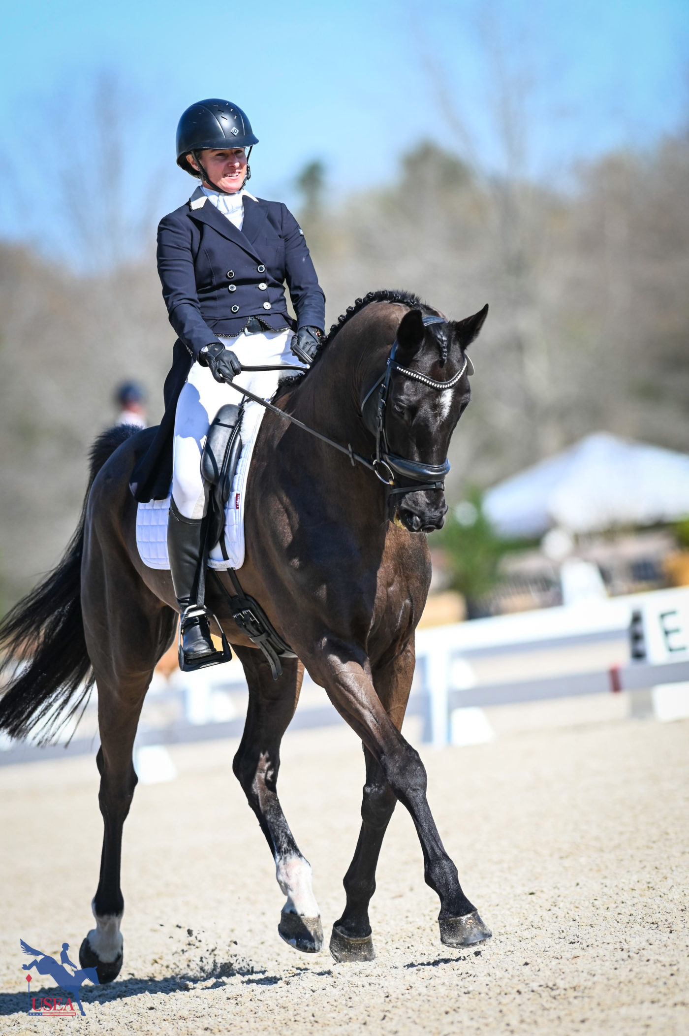Sydney Elliott and QC Diamantaire are in eighth place. USEA/Lindsay Berreth photo