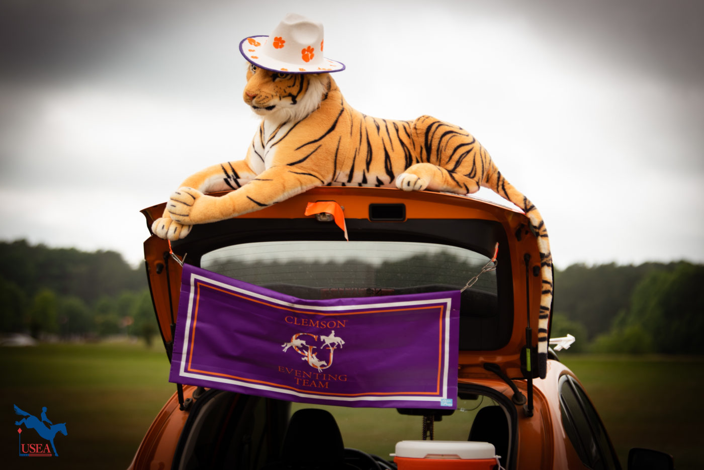 Clemson had a special mascot watching over cross-country. USEA/ Meagan DeLisle photo