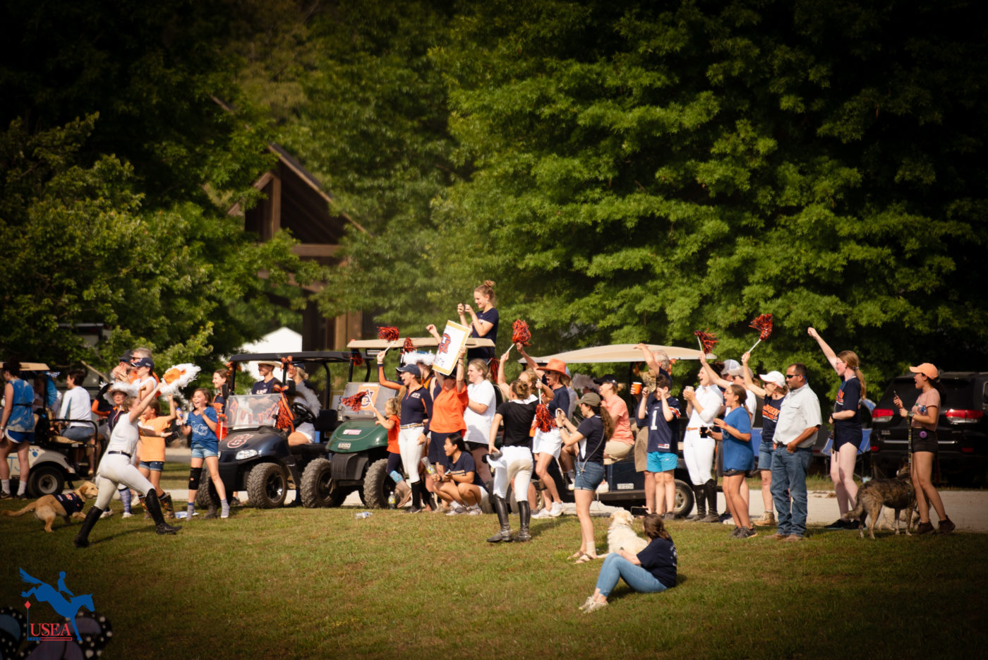 Auburn fans were literally everywhere on the grounds of Chatt Hills. USEA/ Meagan DeLisle photo