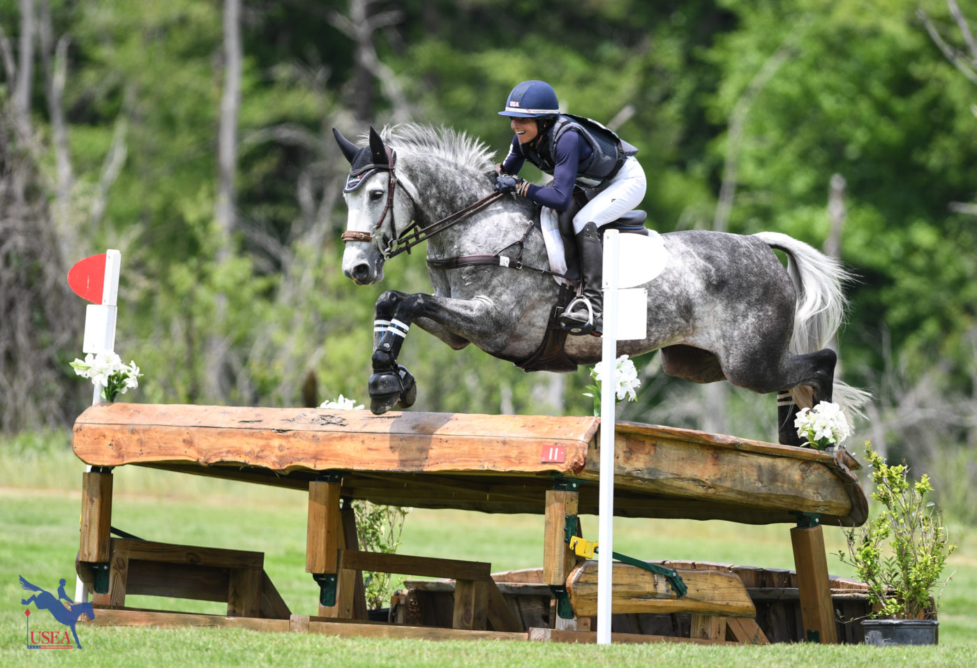 Jennie Saville and Pascal looked picture-perfect in the CCI3*-S. USEA/Lindsay Berreth photo