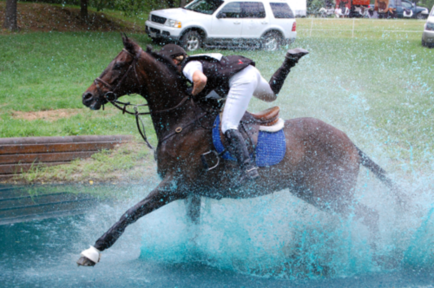 Claire Kelley and Orion XII made an impressive save in the water to finish the Intermediate in 17th place.