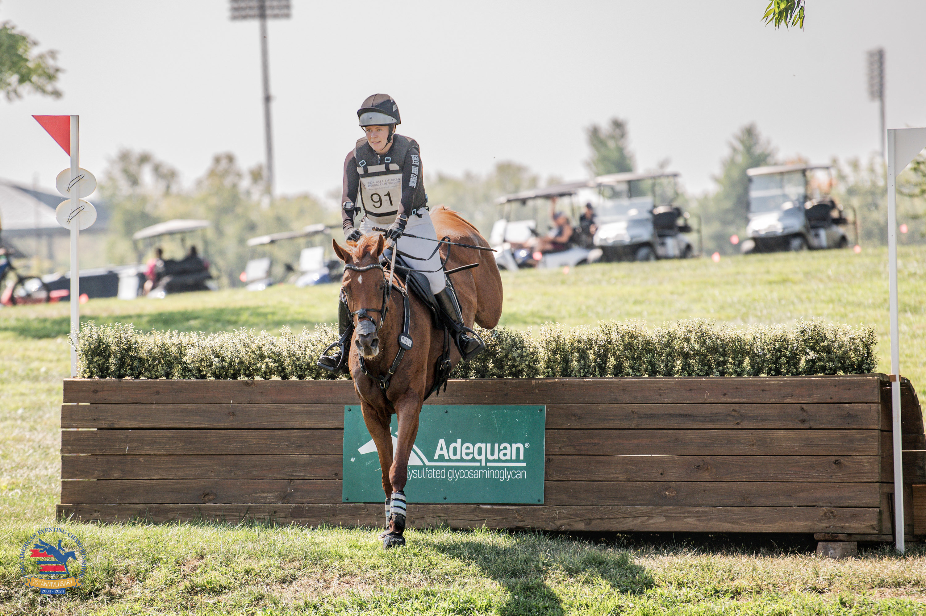 Abby Foltz and Absolute Zero ride for team Absolute Quality in the Adams Horse Supply USEA Preliminary Adult Team Championships. USEA/Meagan DeLisle photo