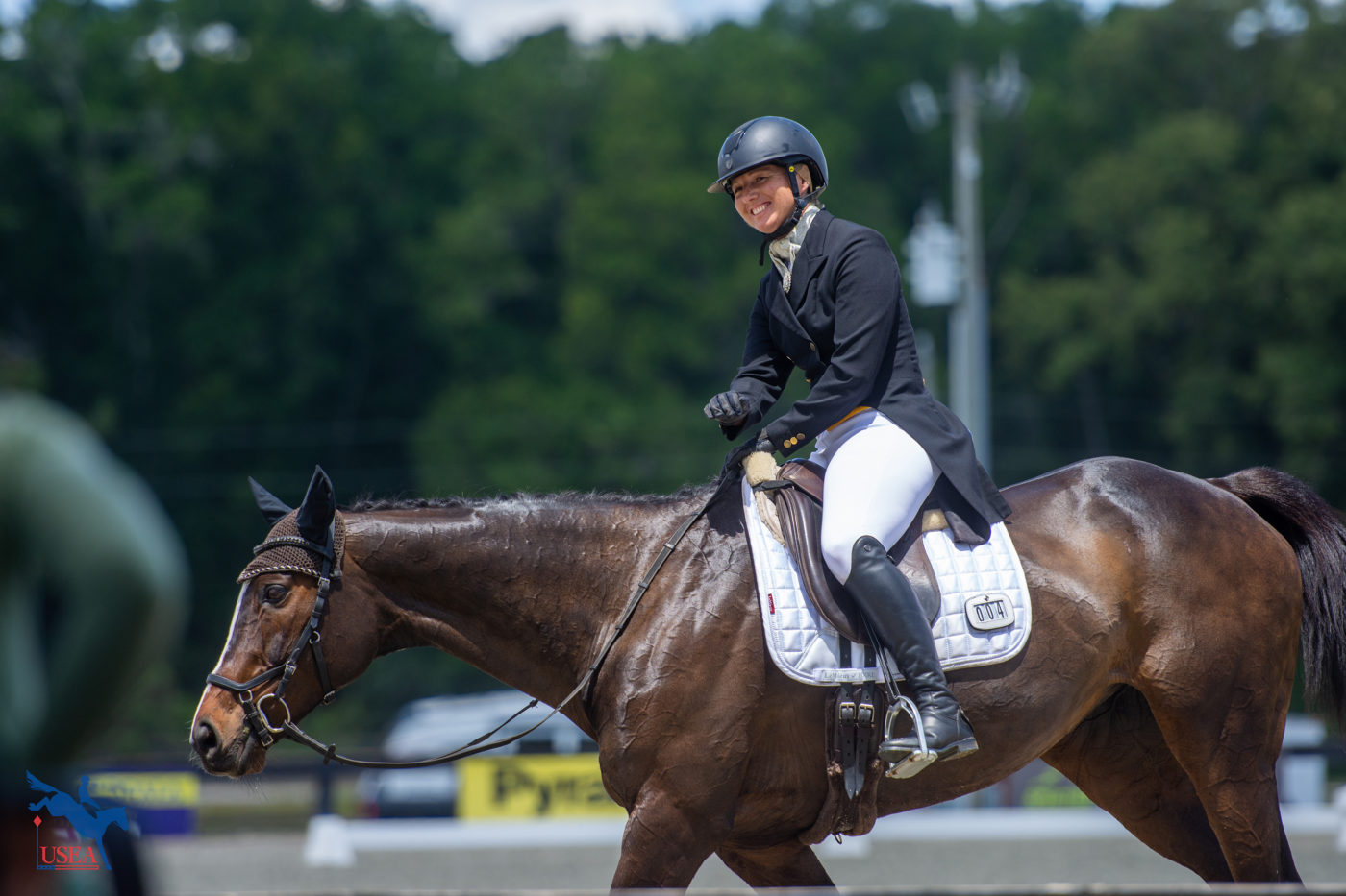 Siobhain O'Connor was thrilled with her ride on Summer Solstice for Canada. USEA/Shelby Allen photo