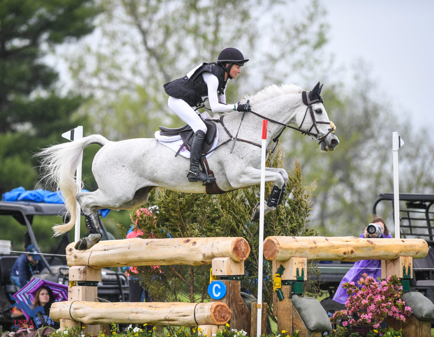 Emily Hamel and Corvett were double-clear to move into 11th. USEA/Lindsay Berreth photo