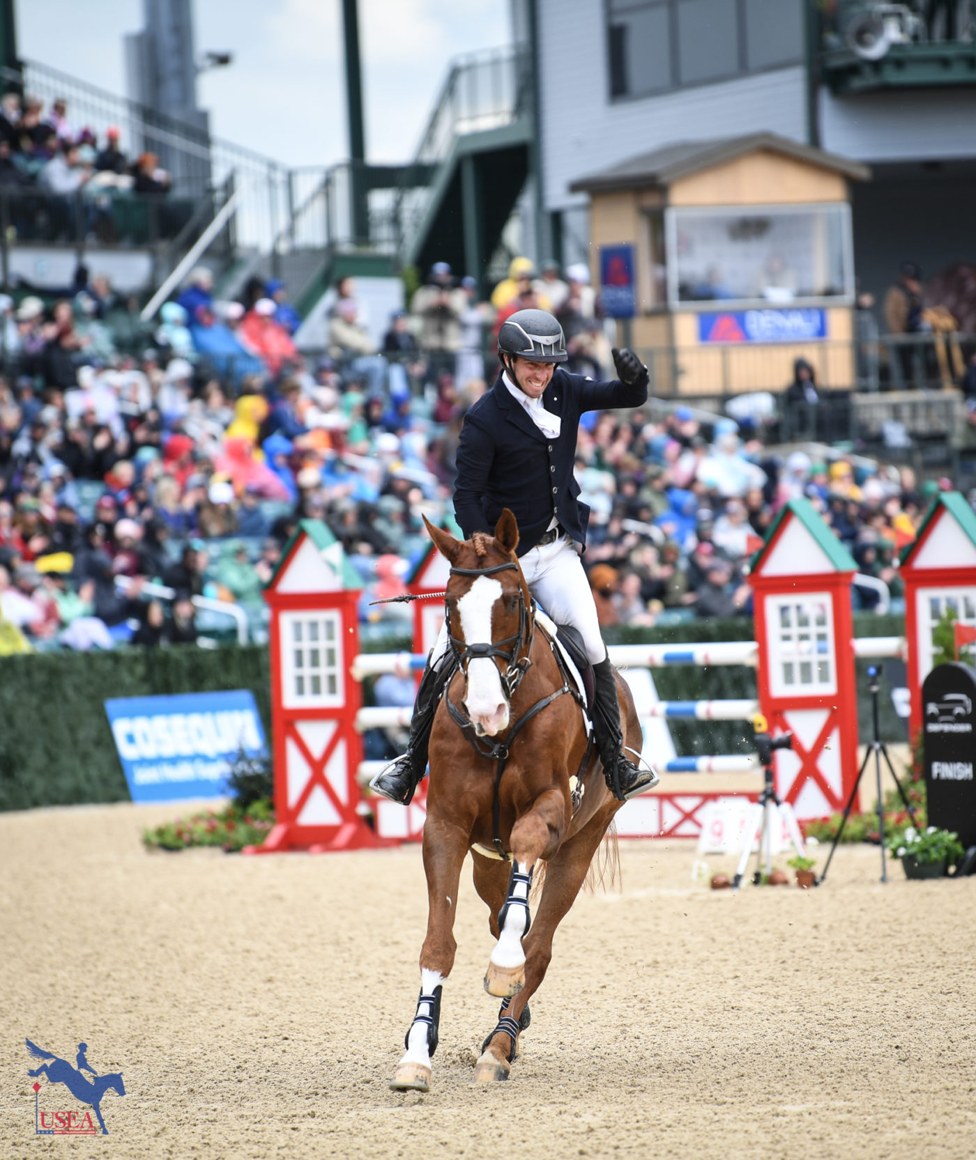 Zach Brandt was thrilled to finish his first CCI5*-L with Direct Advance. USEA/Lindsay Berreth photo
