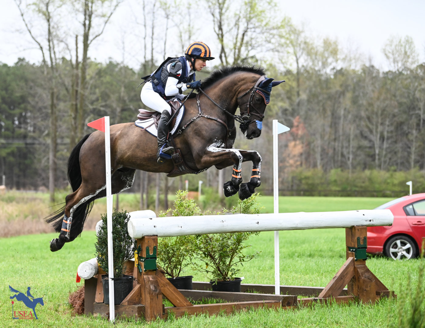 Liz Halliday-Sharp and Cooley Nutcracker concluded their ride around the CCI3*-S track in fifth place. USEA/Lindsay Berreth photo