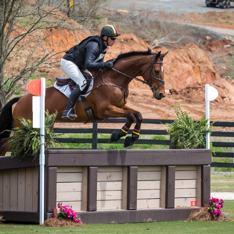 CCI4*-L - 3rd - Bec Braitling and Caravaggio. Sherry Stewart Photo.